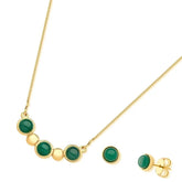 CONJUNTO TRES PEDRAS NATURAIS CABOCHÃO DOURADO
